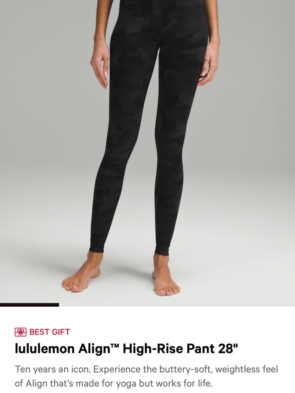 lululemon athletica Align High-Rise Legging - Black Camo Print